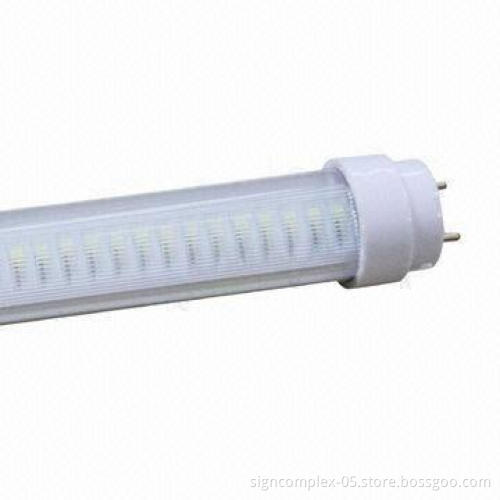 T8 LED tube with 100 to 240/277V AC, 50 to 60Hz Rated Input Voltage